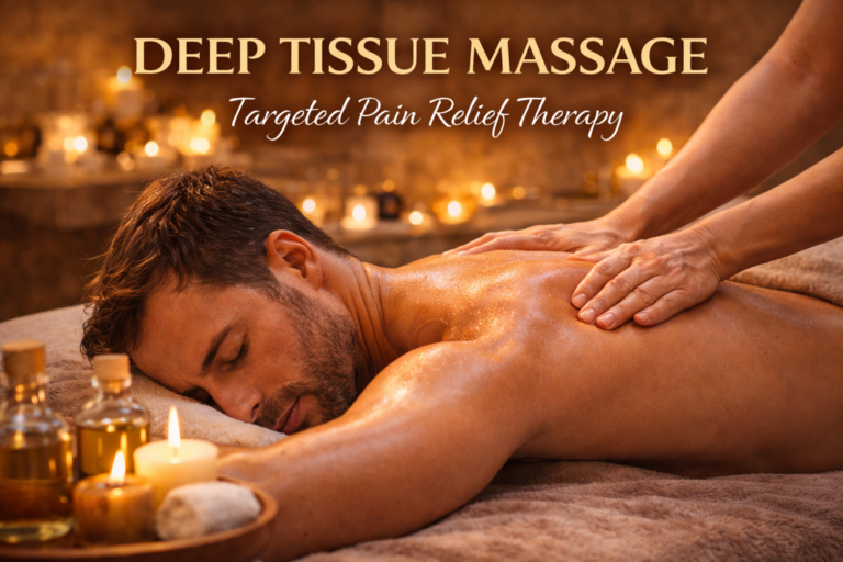Deep Tissue Massage is a therapeutic massage technique that focuses on the deeper layers of muscles and connective tissues. Unlike gentle relaxation massages, this treatment uses slow, firm pressure to release chronic muscle tension, tight knots, and stiffness.